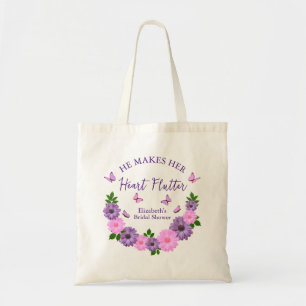 Tote Bag Il fait battre son cœur Papillons Shower de Mariée