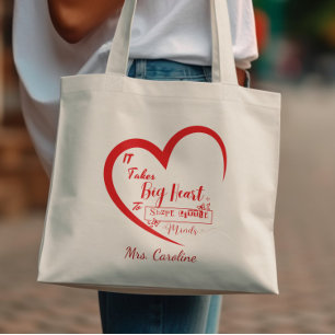 Tote Bag Il Faut Un Grand Coeur Pour Former Les Petits Espr