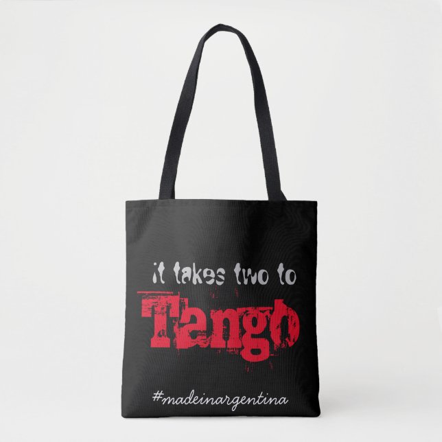 Tote Bag Il prend deux au tango (Devant)