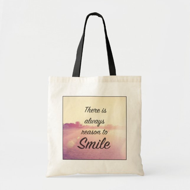 Tote Bag Il y a toujours raison de sourire (Devant)