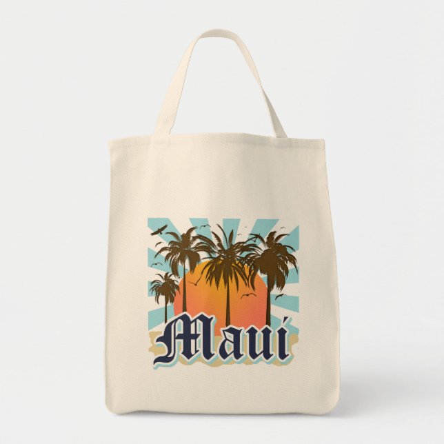 Tote Bag Île de souvenir de Maui Hawaï (Devant)