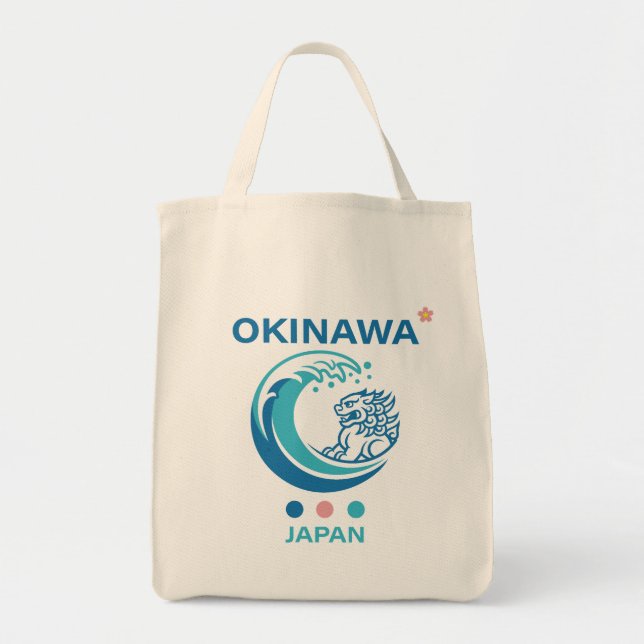 Tote Bag Île d'Okinawa Japon (Devant)