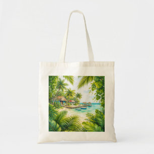 Tote Bag Île tropicale de Caye Caulker