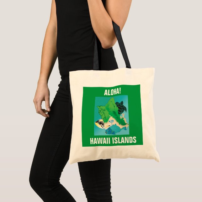 Tote Bag Iles Hawaii Oahu (Devant (produit))