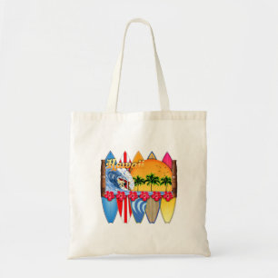 Tote Bag Iles Hawaiiennes Surf