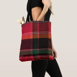 Tote Bag Îles Vierges des Caraïbes Madras Motif