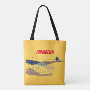 Tote Bag Illustration amusante de la caricature d'oiseau du