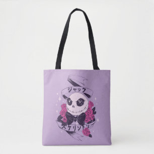 Tote Bag Illustration Anime Jack Skellington & Rose