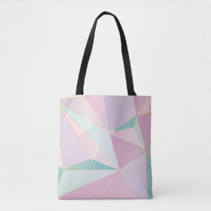 Tote Bag (illustration) arrière - plan de ligne or, arti ab
