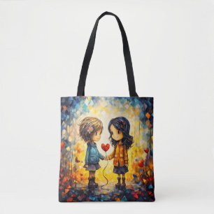 Tote Bag Illustration Best Of Friends