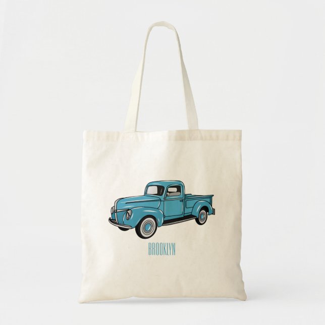 Tote Bag Illustration classique de la caricature pour camio (Devant)