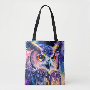 Tote Bag Illustration colorée de hibou