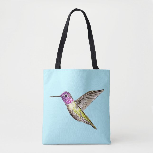 Tote Bag Illustration d’Anna’s Hummingbird (Devant)