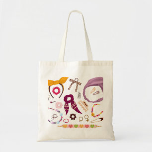 Tote Bag Illustration d'accessoires mignons Logo d'entrepri