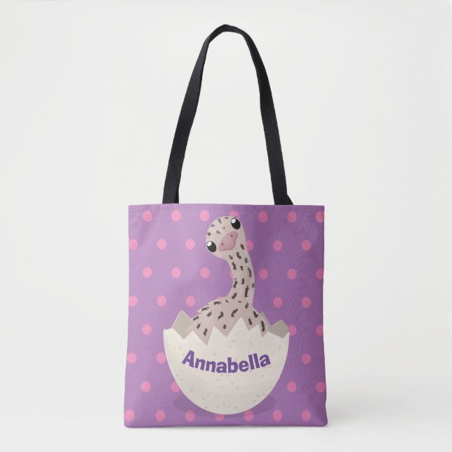 Tote Bag Illustration d'autruche pour bébé à couver mignon (Devant)