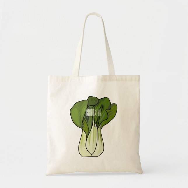 Tote Bag Illustration de Bok choy (Devant)