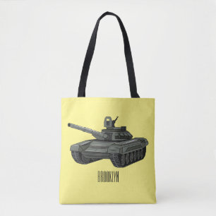 Tote Bag Illustration de caricature de réservoir
