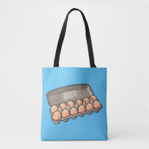 Tote Bag Illustration de carton d'oeufs