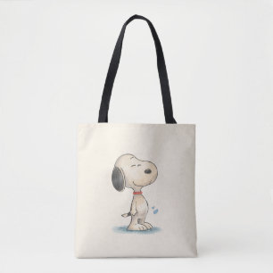 Tote Bag Illustration de chien Beagle à l'aquarelle mignonn