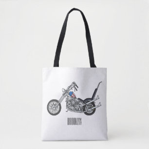 Tote Bag Illustration de Chopper Motorcycle 1950