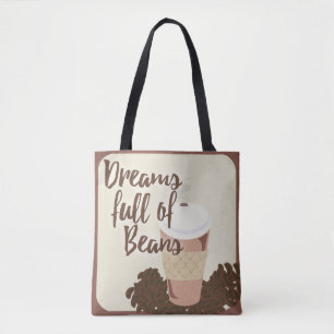 Tote Bag Illustration de Dream of Coffee Beans Cute Coffee