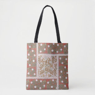 Tote Bag Illustration de fleur d'art de rose sauvage vintag