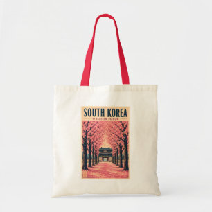 Tote Bag Illustration de fleurs de cerisier en Corée du Sud