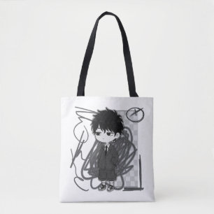 Tote Bag Illustration de garçon chibi en costume de burnout