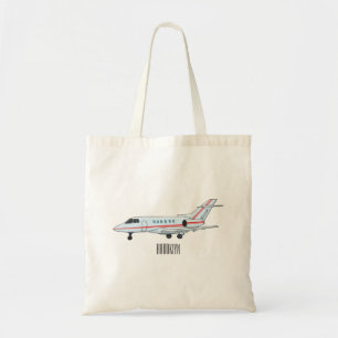 Tote Bag Illustration de jet privé