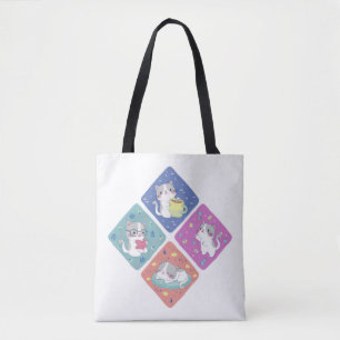 Tote Bag Illustration de la journée bouillonnante de Cute K