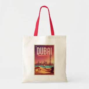 Tote Bag Illustration de la skyline nocturne de Dubaï Émira