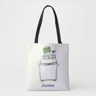 Tote Bag Illustration de lave-linge mignonne