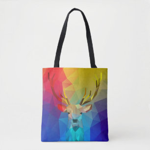 Tote Bag Illustration de l'hologramme coloré géométrique du