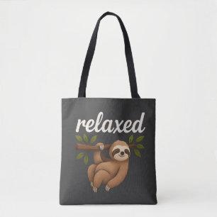 Tote Bag Illustration de paresseux détendu drôle et mignon
