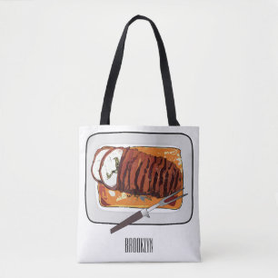 Tote Bag Illustration de poitrine de dinde rôtie