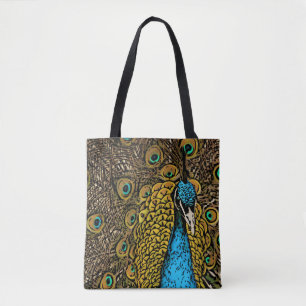 Tote Bag Illustration de splendeur de paon