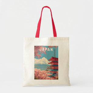 Tote Bag Illustration de voyage artistique vintage du Japon