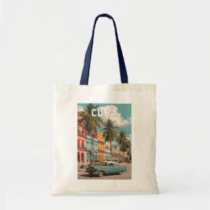 Tote Bag Illustration de voyage vintage Cuba
