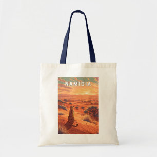 Tote Bag Illustration de voyage vintage sur la Namibie