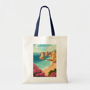 Tote Bag Illustration de voyage vintage sur le Portugal