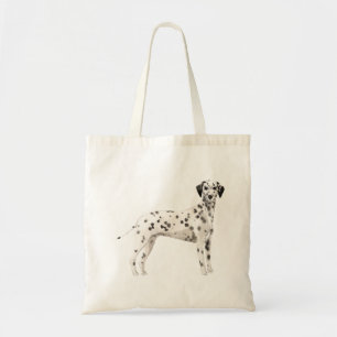 Tote Bag Illustration des aquarelles de chien dalmate migno