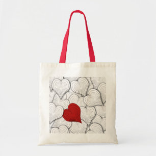 Tote Bag Illustration des coeurs d'oignon lunaire