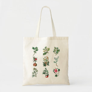 Tote Bag Illustration des fruits et légumes colorés