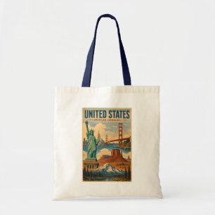 Tote Bag Illustration des monuments américains des États-Un
