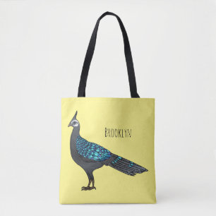 Tote Bag Illustration d'oiseau de faisan paon de Palawan