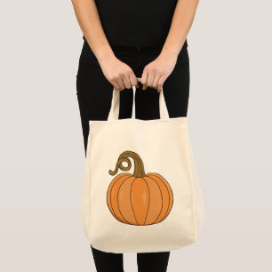 Tote Bag Illustration du Citrouille de tige incurvée