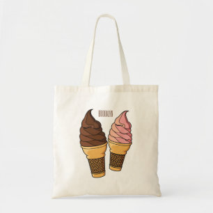 Tote Bag Illustration du cône de crème glacée
