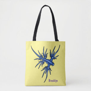 Tote Bag Illustration du dragon bleu des limaces de mer