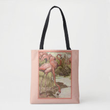 Illustration du Flamant rose vintage Imprimer