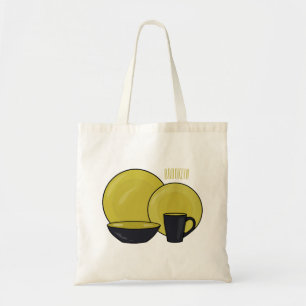 Tote Bag Illustration du jeu de produits de table